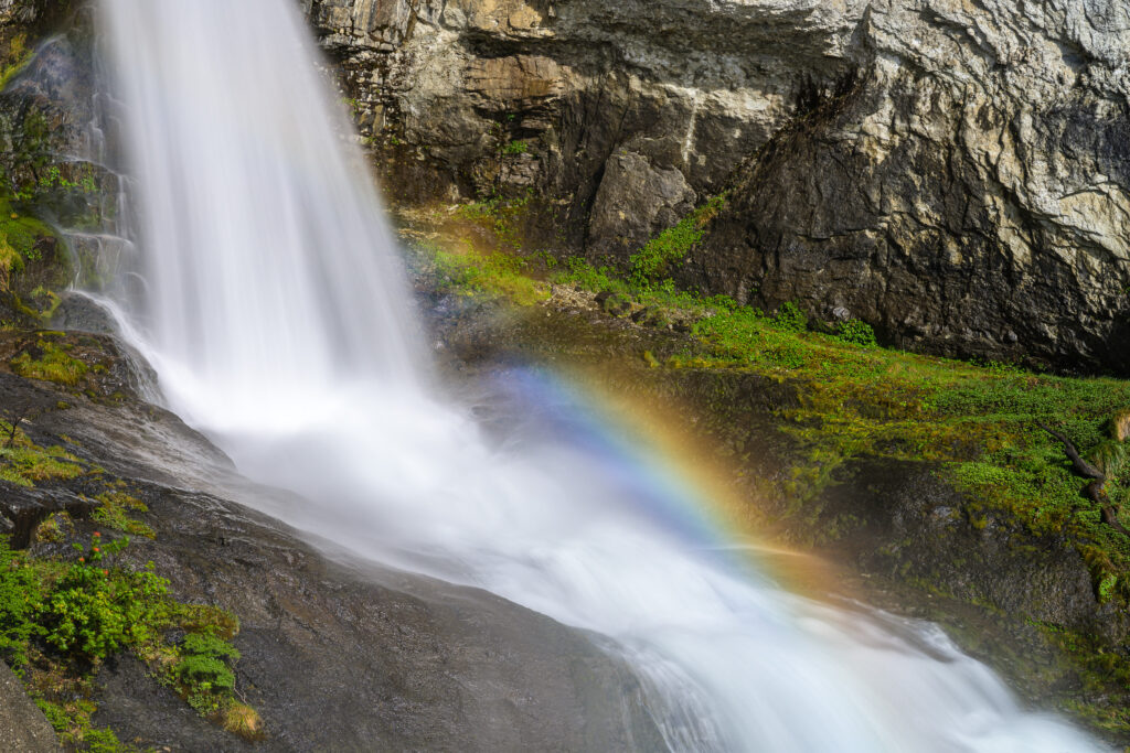 Rainbow over Chorrillo del Salto falls