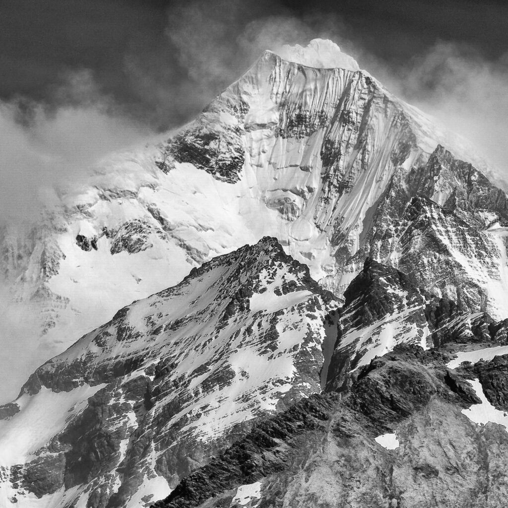 Snow-capped peak on South Georgia Island