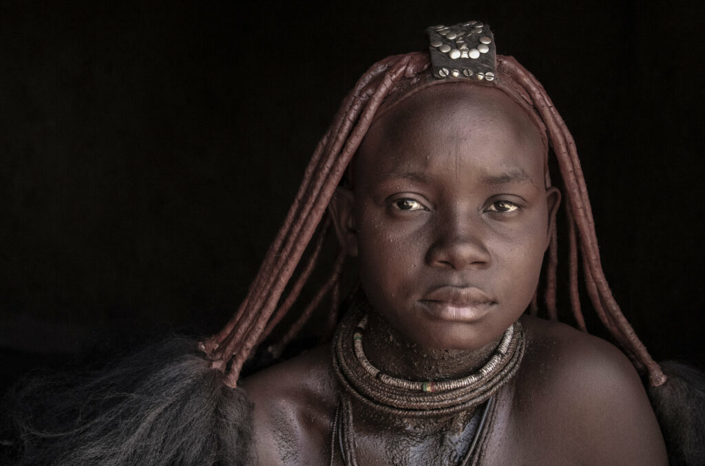 Young Himba woman in Namibia