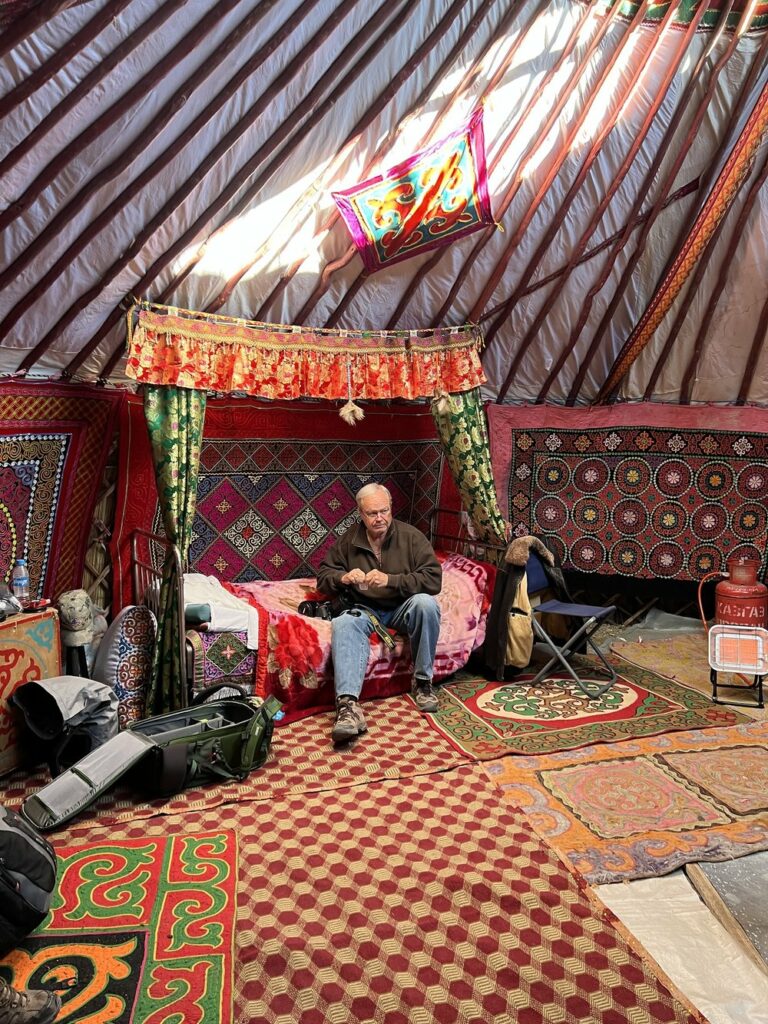 Interior of Ger tent