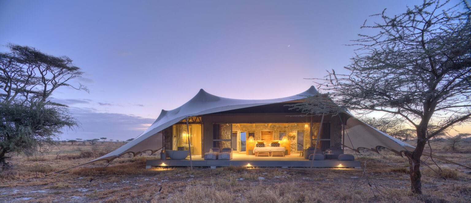 African safari tented camp