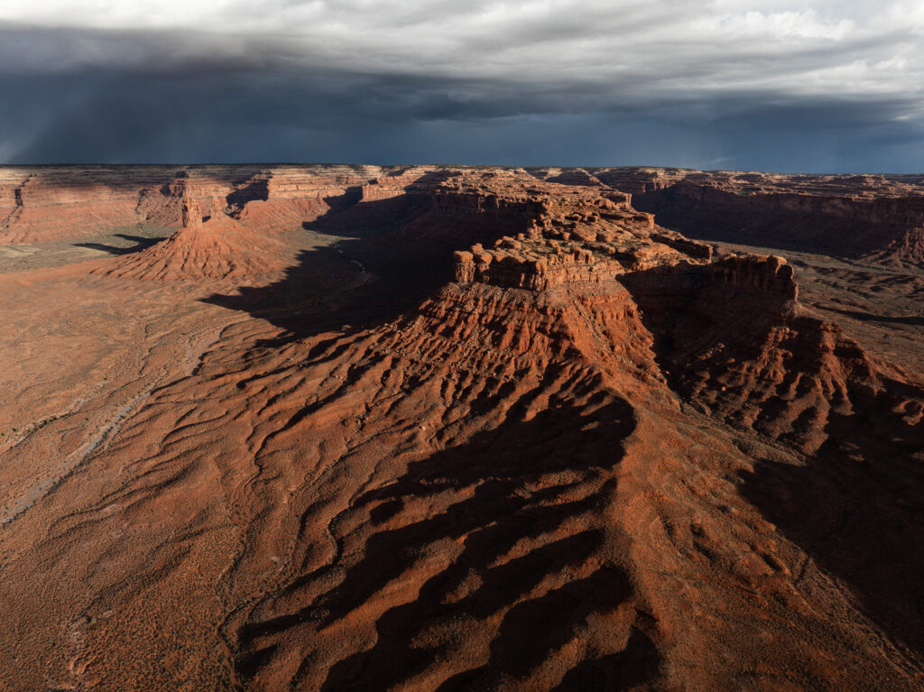 Storm clouds over Valley of the Gods