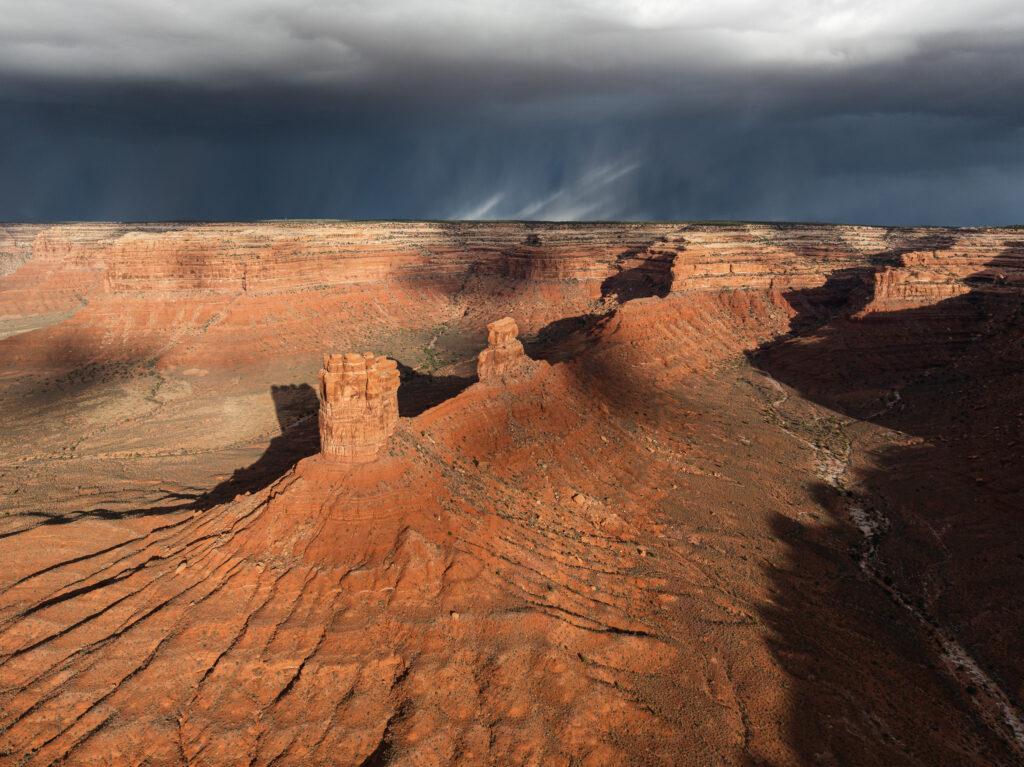 Storm clouds over Valley of the Gods