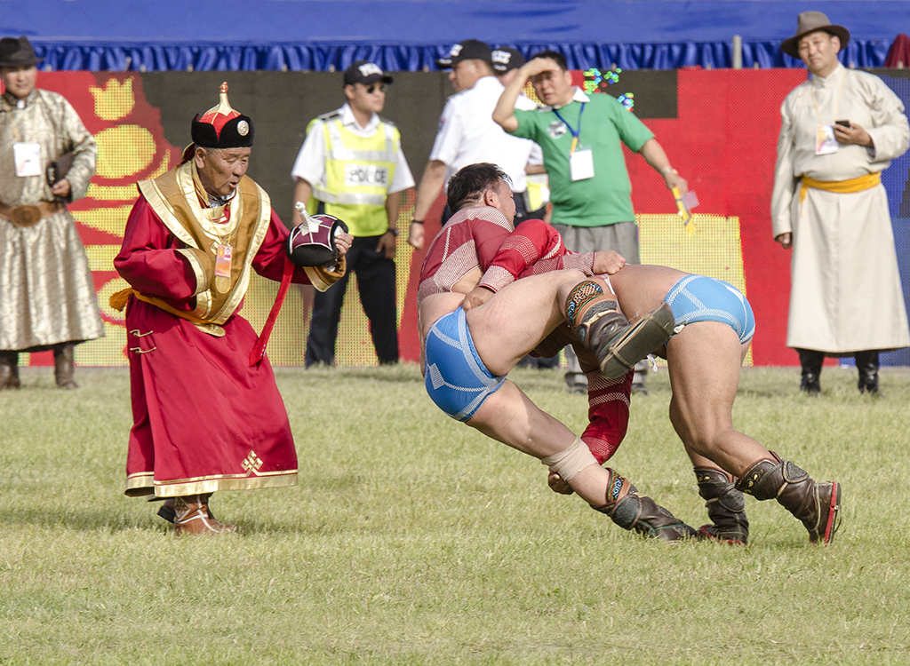 Naadam Festival wrestling