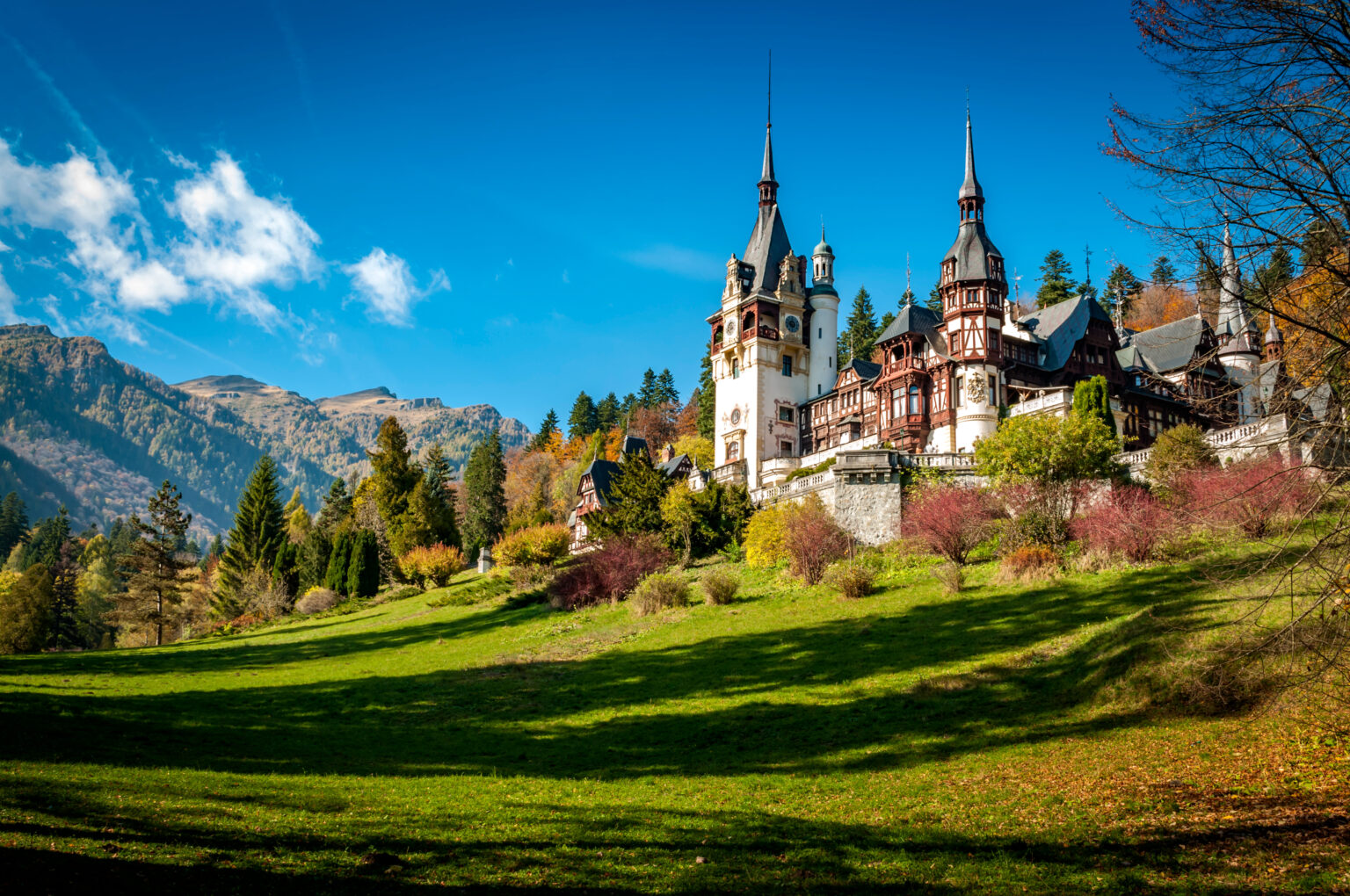 Peles castle in Sinaia, Romania