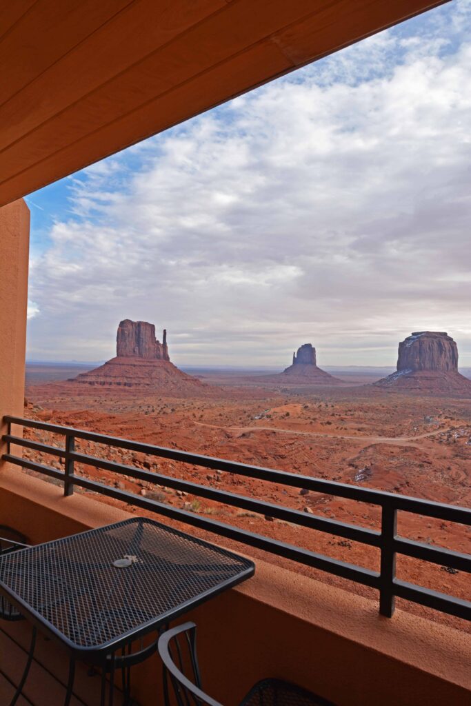 Balcony view from the The View Hotel guestrooms.