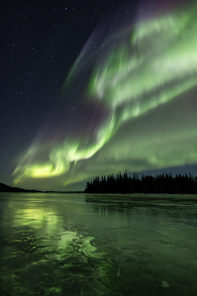 Northern Lights in Alaska over the Tanana River