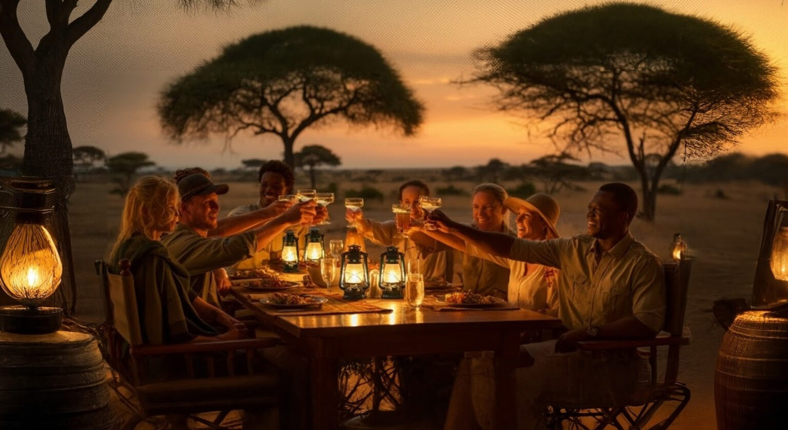 Sundowner on Safari