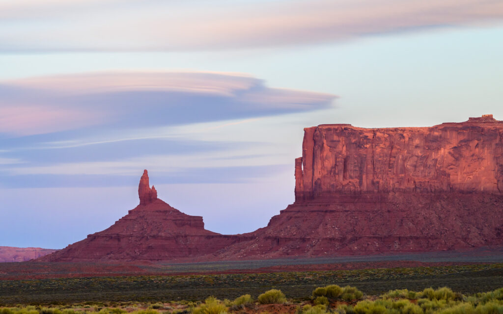 Rooster Rock - Monument Valley