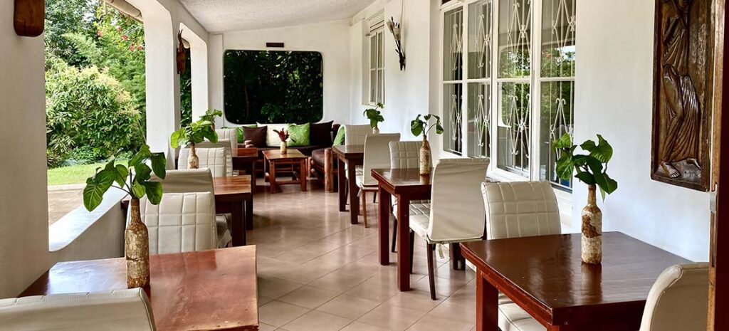 Hotel restaurant in Entebbe