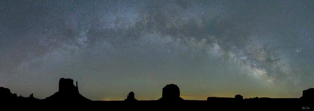 Milky Way over Monument Valley