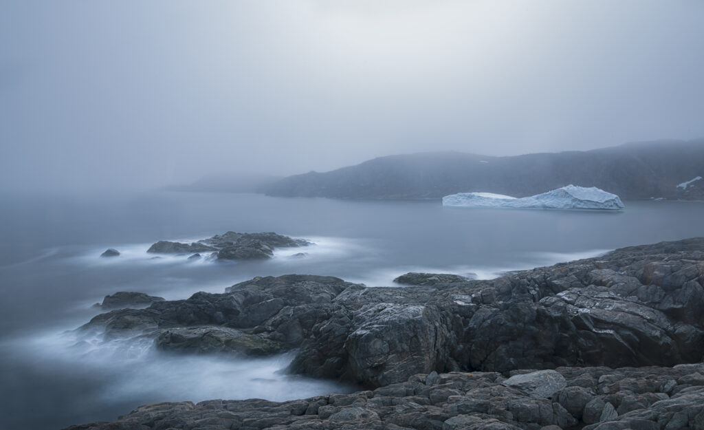Quirpon Island Cove with iceberg