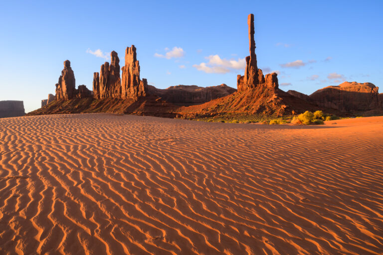 Yei Bi Chei and Totem Pole in Monument Valley