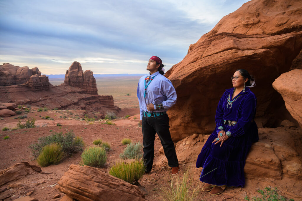 Navajo People in Monument Valley