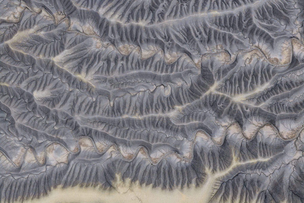 Erosion patterns at Caineville